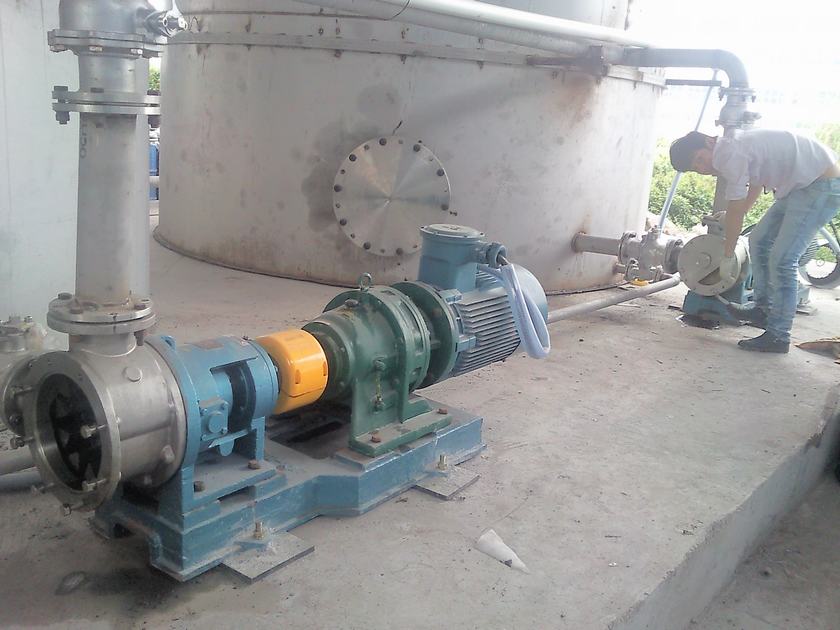 不銹鋼高粘度泵現(xiàn)場(chǎng)